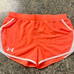 Under Armour Orange Athletic Shorts size XL